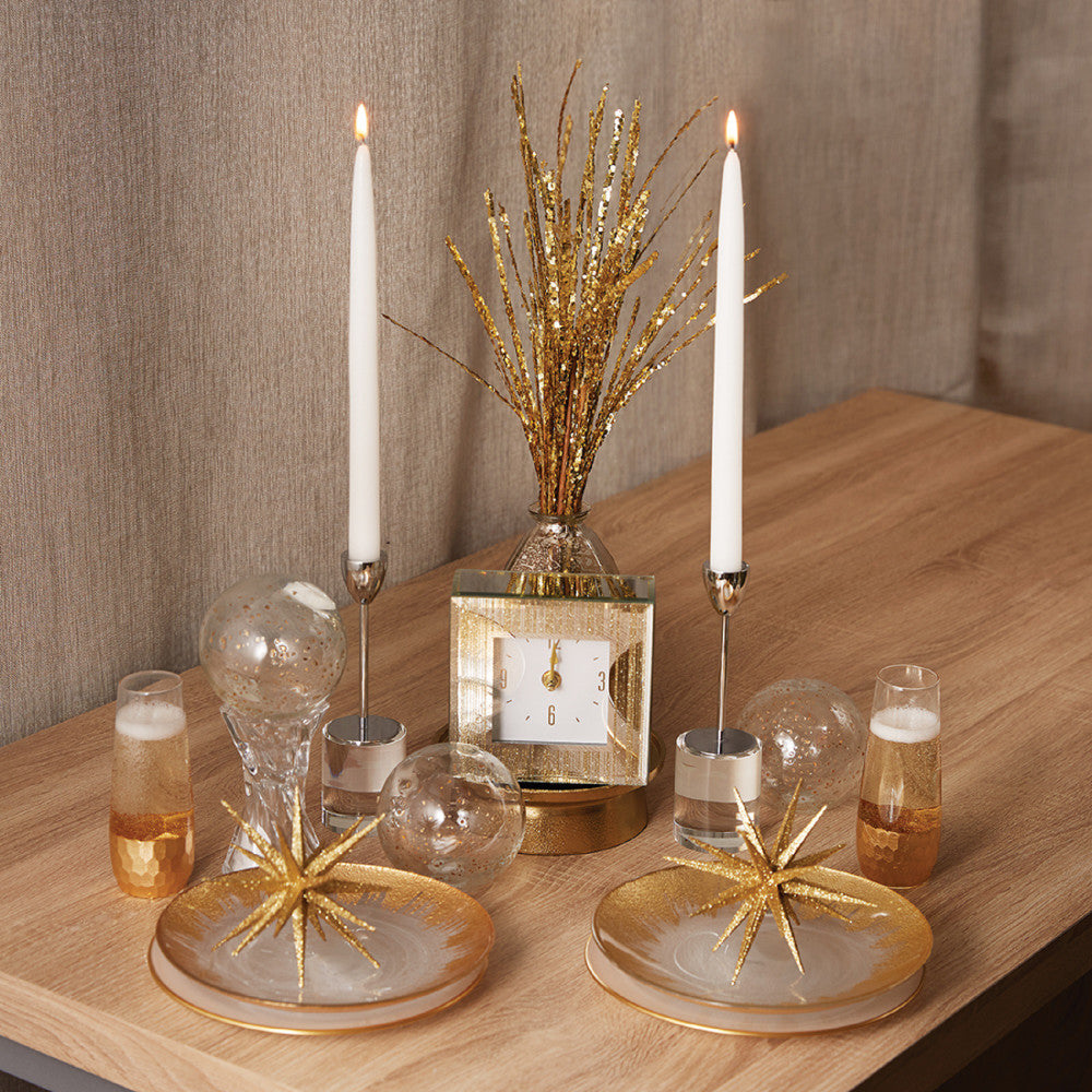 CAJA C/12 VELAS  IVORY 2.2 CM X30.4 CM