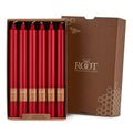 CAJA C/12 VELAS ROJAS 22.8 CM ALT