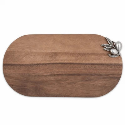 TABLA DE MADERA OVALADA RAMA OLIVO