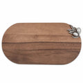TABLA DE MADERA OVALADA RAMA OLIVO