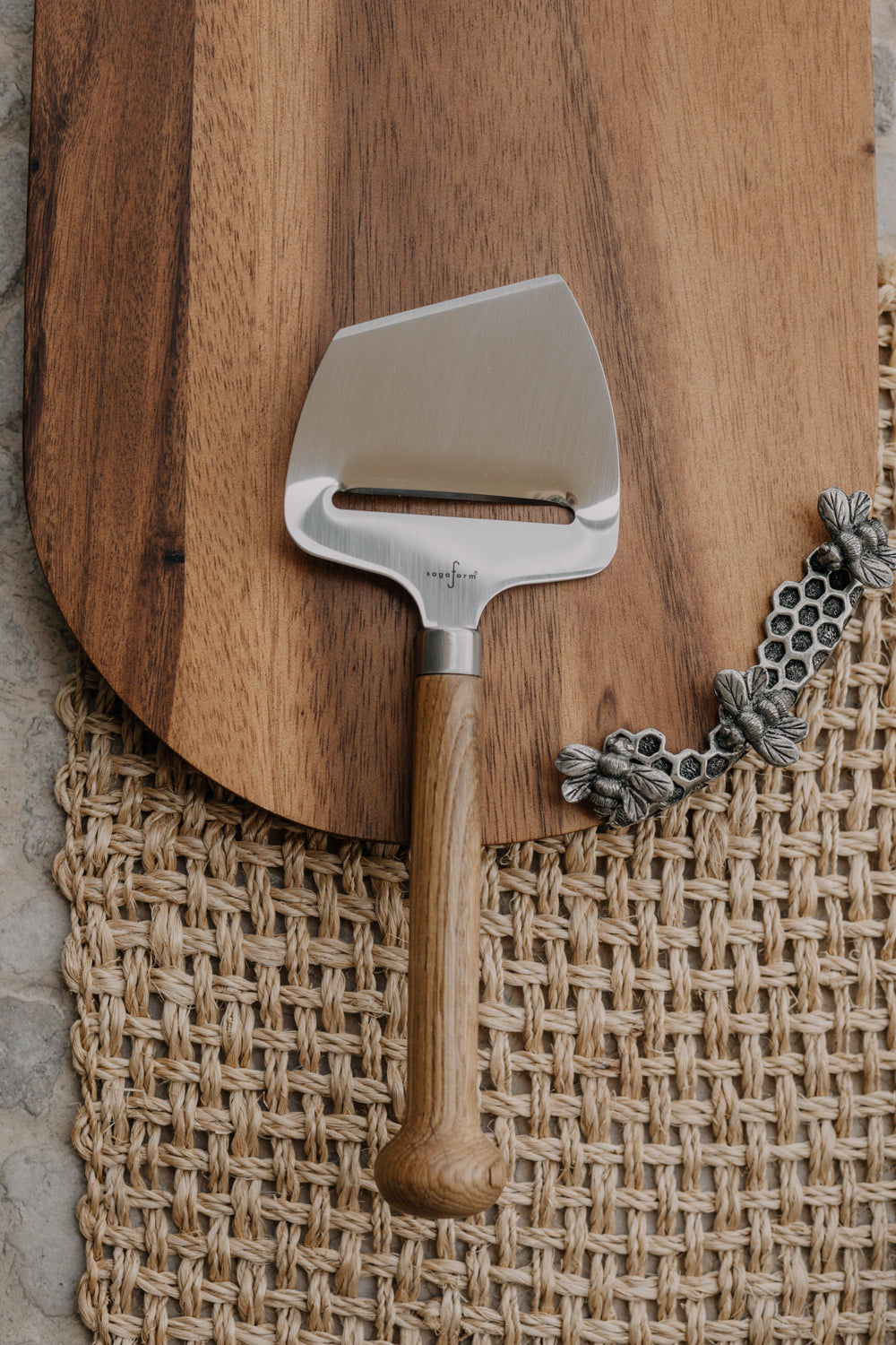 Tabla madera de abejas para quesos